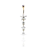 Pentas Flower Navel Dangle 14g
