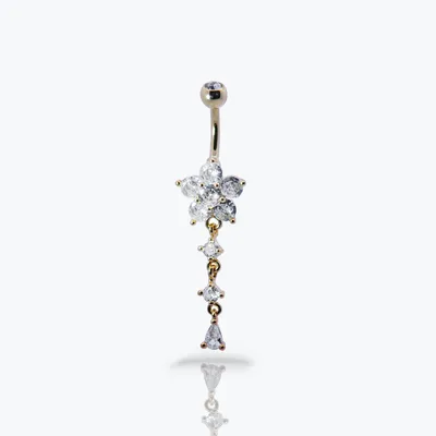 Enchanted Flower Navel Dangle 14g