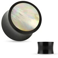 Buffalo Horn + Mother of Pearl Inlay Saddle Plugs 4g – 1″
