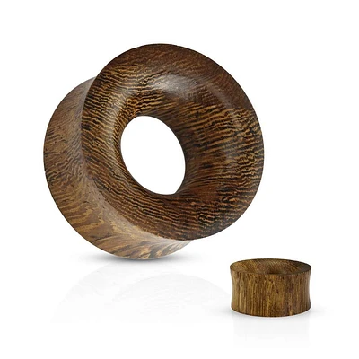Snake Wood Concave Saddle Tunnels 0g – 1″