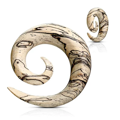 Spalted Tamarind Wood Spiral Tapers 4g – 3/4″