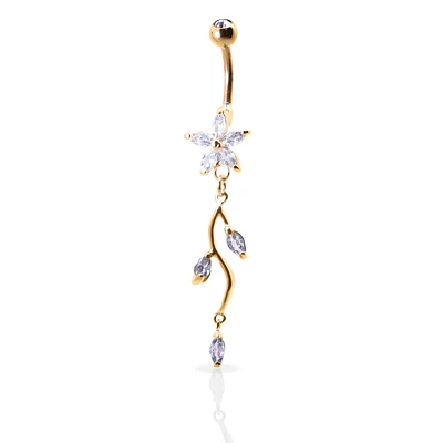 Forest Flower Navel Dangle 14g