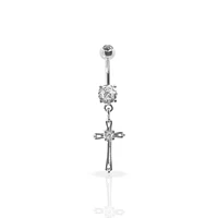 Cross Navel Dangle 14g