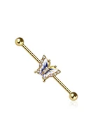 Butterfly Industrial Barbell 14G