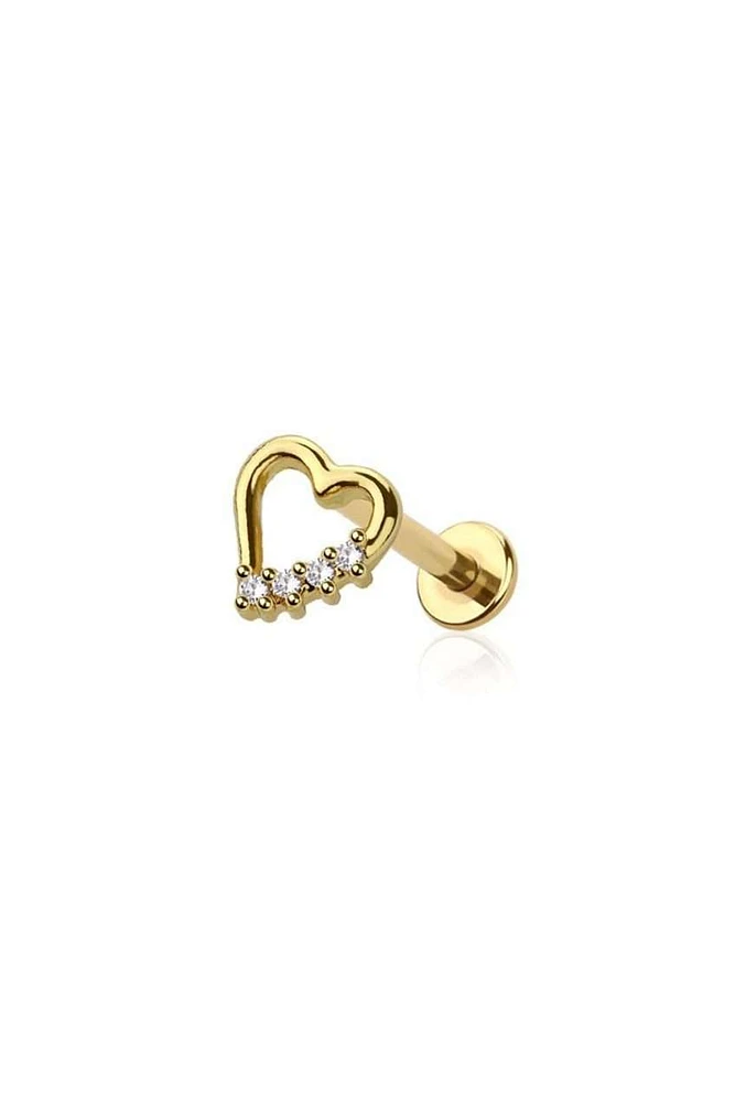 PREMIUM Valentine Heart Labret 16G