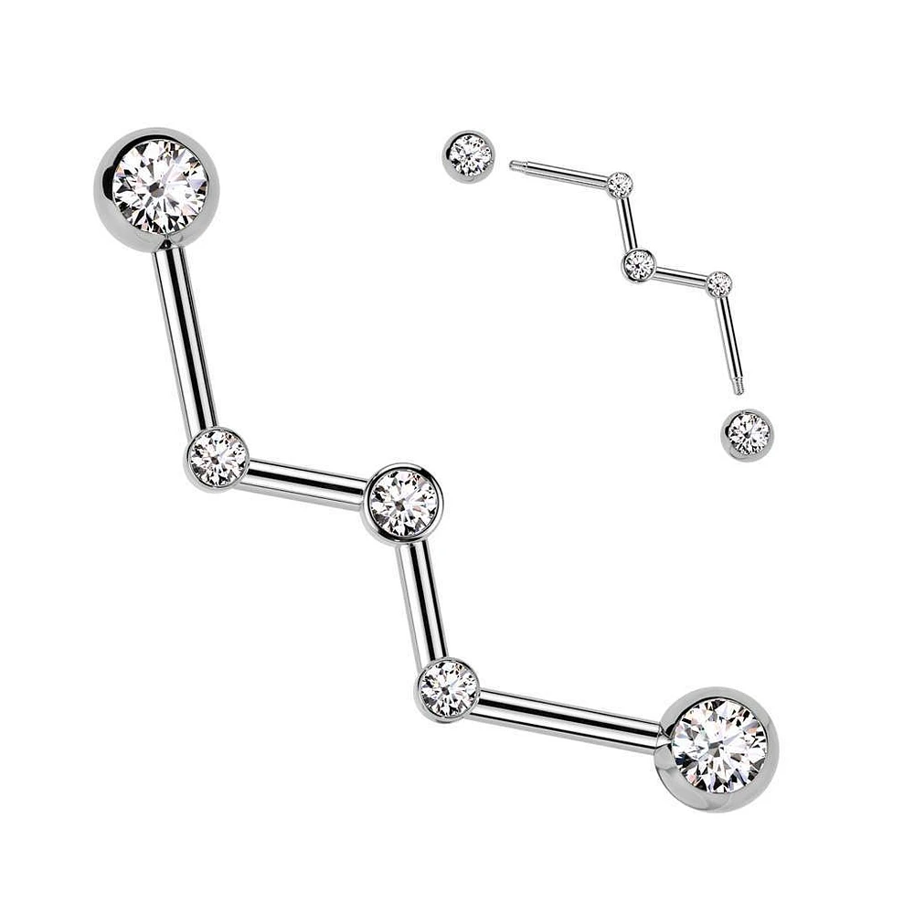 PREMIUM Zodiac Industrial Barbell 14g