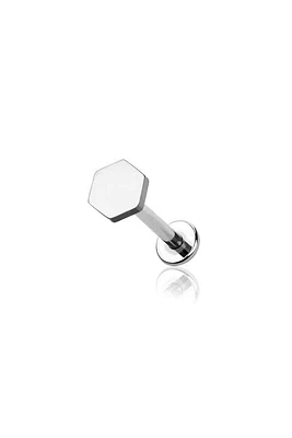 PREMIUM Hexagon Labret 16G