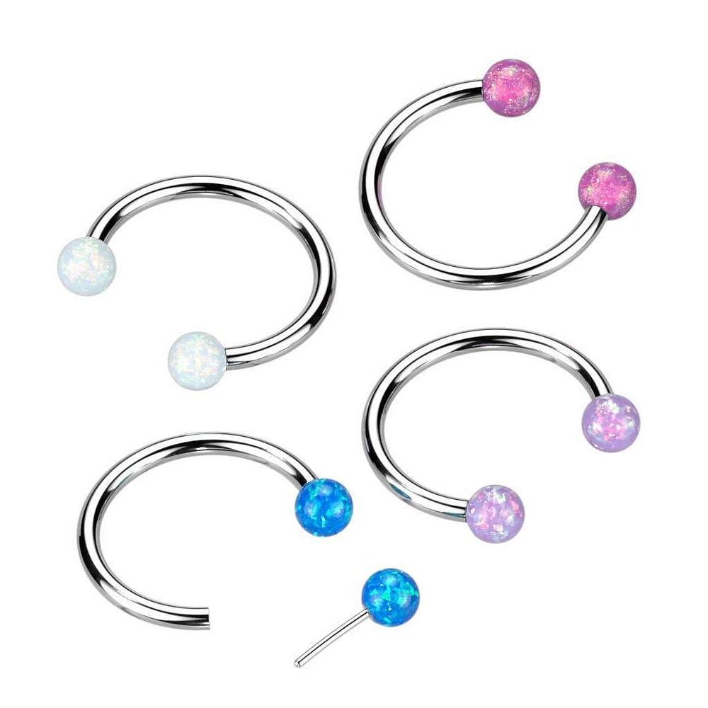 PREMIUM Luxe G23 Ti Opal Circular Barbell