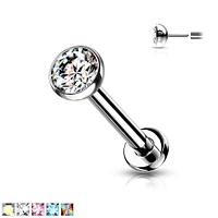 PREMIUM Luxe G23 Ti Bezel-Set Crystal Threadless Flatback
