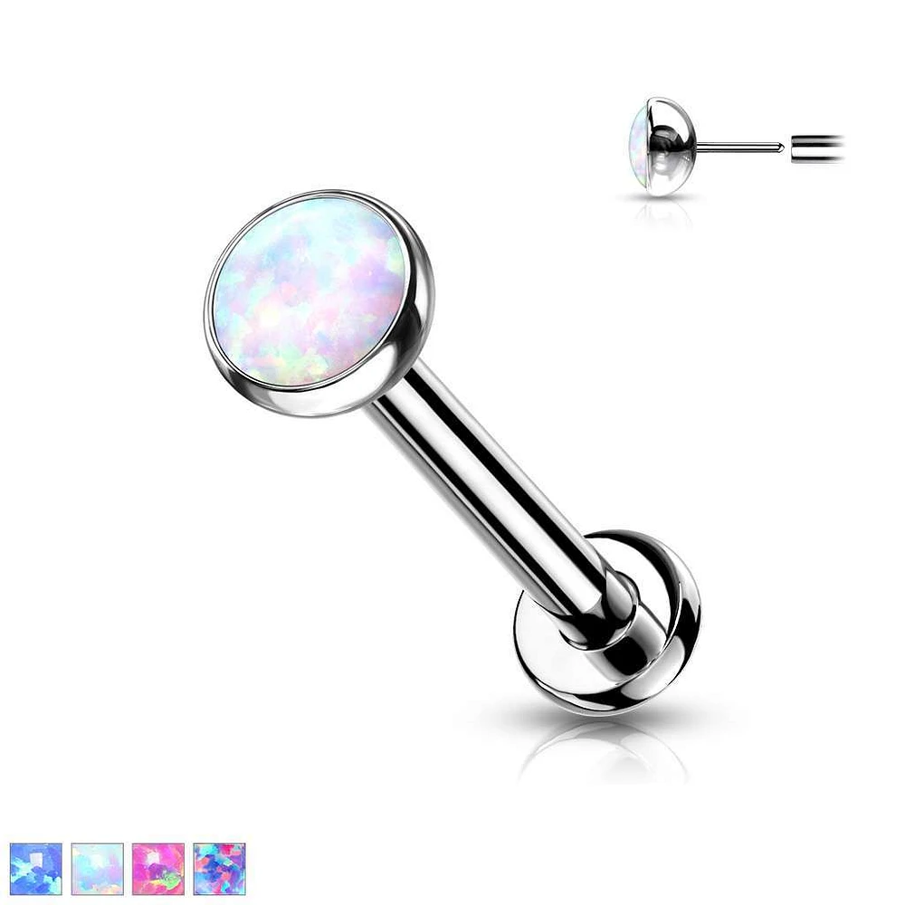 PREMIUM Luxe G23 Ti Opal Threadless Flatback