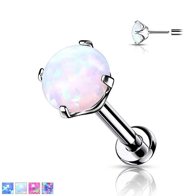 PREMIUM Luxe G23 Ti Claw-Set Opal Threadless Flatback