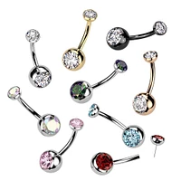 PREMIUM Luxe G23 Ti Threadless Navel Barbell