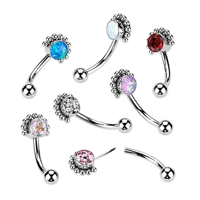 PREMIUM Luxe G23 Ti Dotwork Eyebrow Barbell