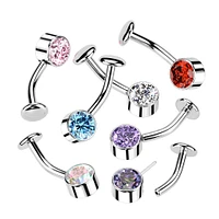 PREMIUM Luxe G23 Ti Threadless Floating Navel Barbell
