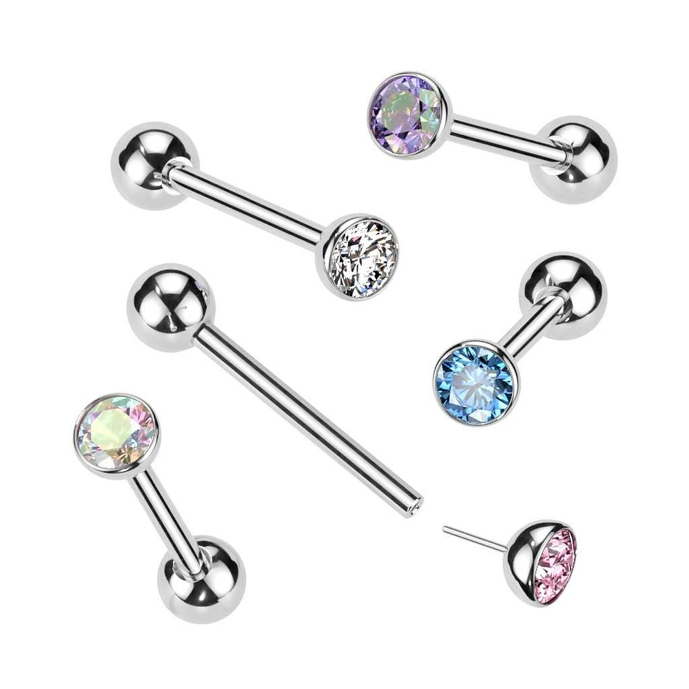 PREMIUM G23 Ti Threadless Tongue Barbell