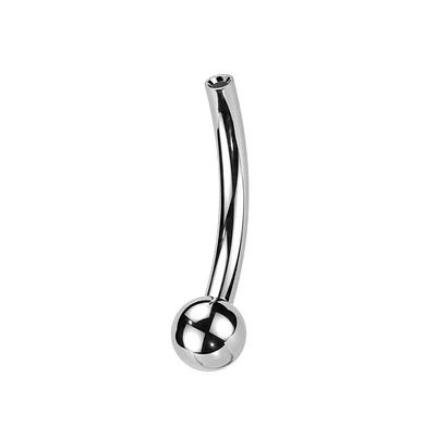 PREMIUM Titanium Threadless Fixed-Ball Curve Post