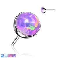 PREMIUM Titanium Bezel-Set Opal Luxe Threadless Top
