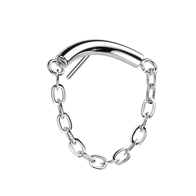 PREMIUM Titanium Chain Fancy Threadless Top