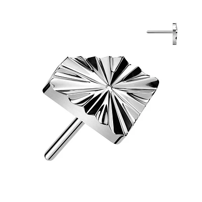 PREMIUM Titanium Flare Diamond Fancy Threadless Top