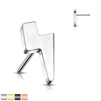 PREMIUM Titanium Lightning Simple Threadless Top