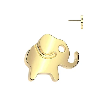 PREMIUM Titanium Elephant Simple Threadless Top