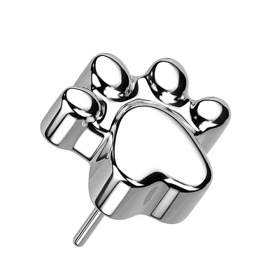 PREMIUM Titanium Paw Print Simple Threadless Top
