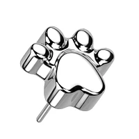 PREMIUM Titanium Paw Print Simple Threadless Top
