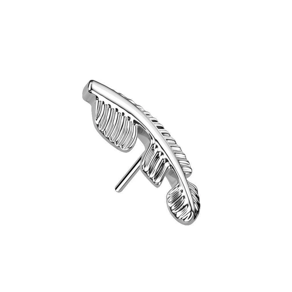 PREMIUM Titanium Feather Fancy Threadless Top