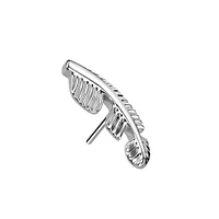 PREMIUM Titanium Feather Fancy Threadless Top