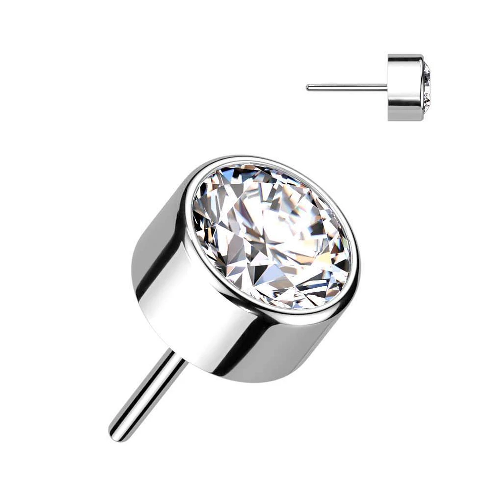PREMIUM Titanium Bezel-Set Luxe Threadless Top