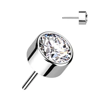 PREMIUM Titanium Bezel-Set Luxe Threadless Top