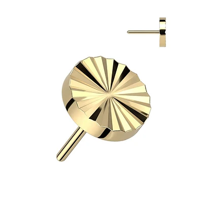 PREMIUM Titanium Flare Disc Fancy Threadless Top