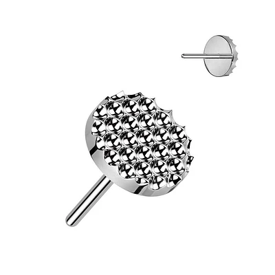 PREMIUM Titanium Textured Disc Fancy Threadless Top