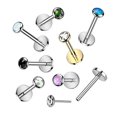 PREMIUM Luxe G23 Ti Bezel-Set Threadless Flatback