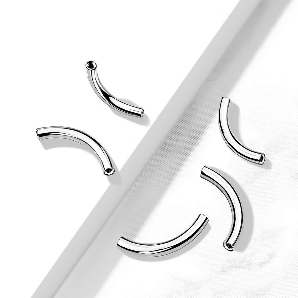 PREMIUM Titanium Threadless Curve Post 16g-14g