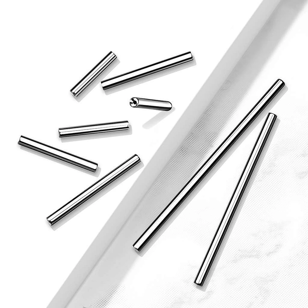 PREMIUM Titanium Threadless Straight Post 16g-14g