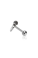 Microphone Tongue Ring 14g