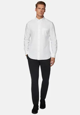 Chemise Blanche En Coton Oxford Regular Fit