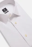 Camisa Blanca De Algodón Elástico Corte Slim