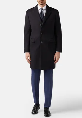 Cashmere Blend Single Breasted Coat Style Ceresio