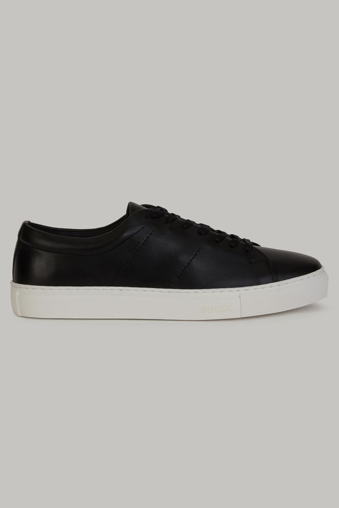 SNEAKERS EN CUIR NOIR