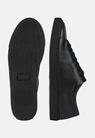 Zapatillas Con Logo De Piel Negras