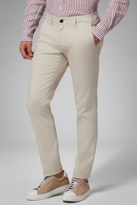 Pantalon Stretch En Coton Tencel Effet Délavé