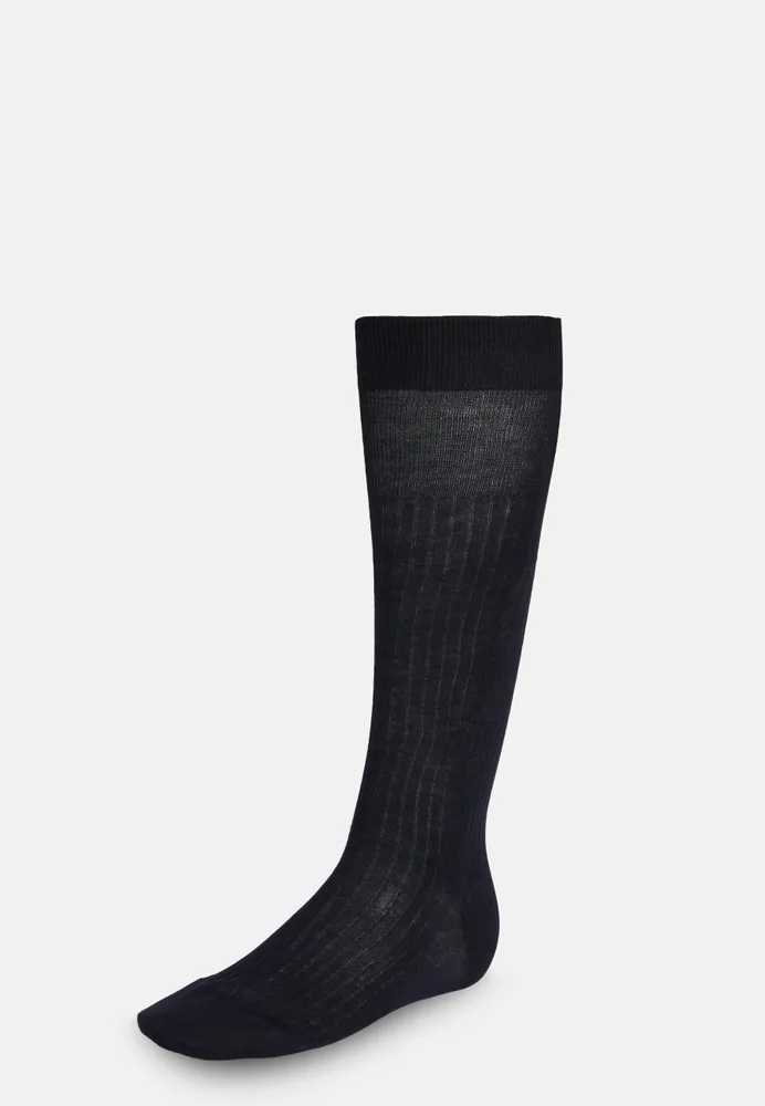 Chaussettes À Côtes En Coton