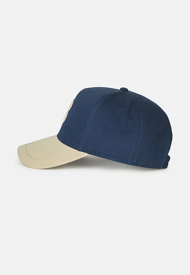 Gorra Con Visera Y Bordado De Algodón