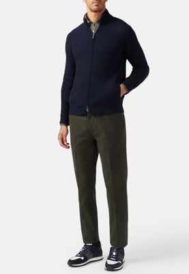 Cashmere Blend Full Zip Sweater
