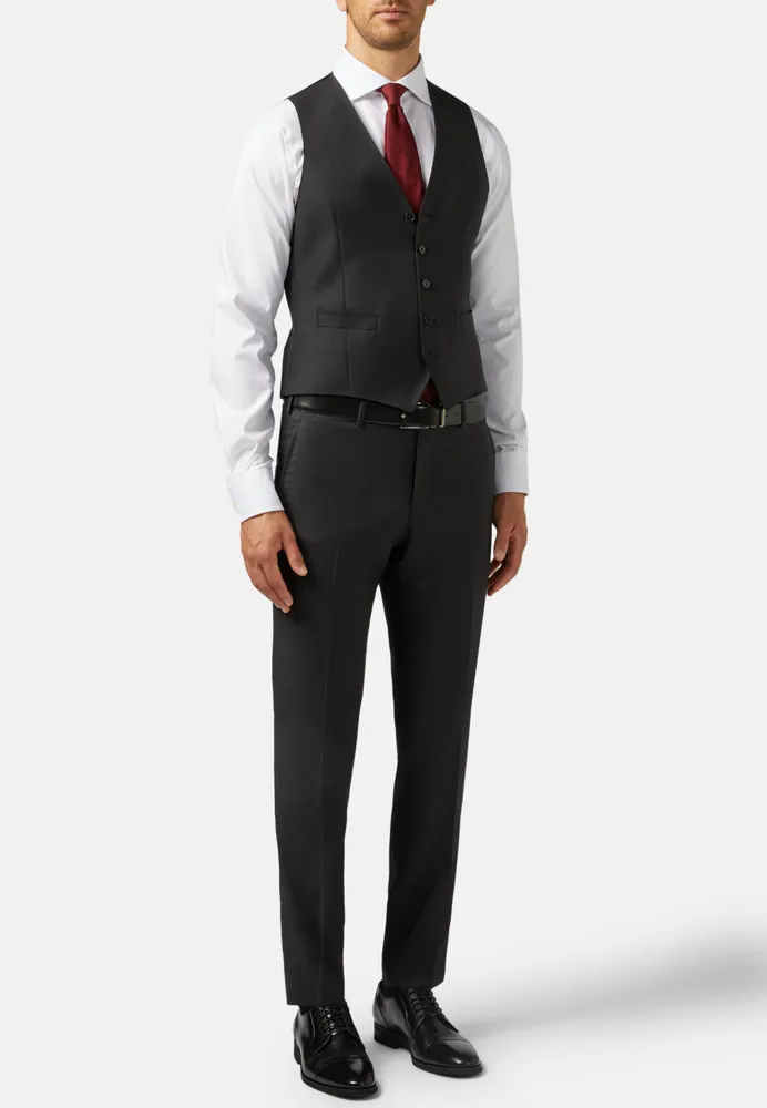 Gilet Anthracite En Laine