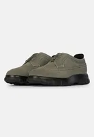 Derbies Texturées En Daim