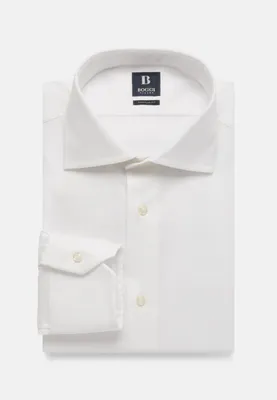 Pin Point Stretch Cotton Windsor Collar Regular Fi
