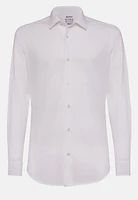 Camisa Blanca De Algodón y COOLMAX® Slim Fit